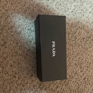 Prada Black Logo Eyewear Case
